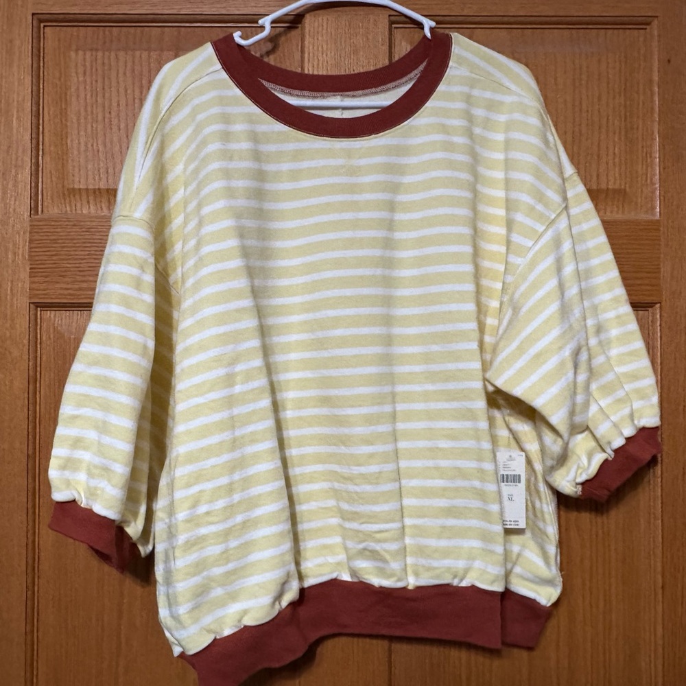Pilcro - The Niki Bubble Sweatshirt